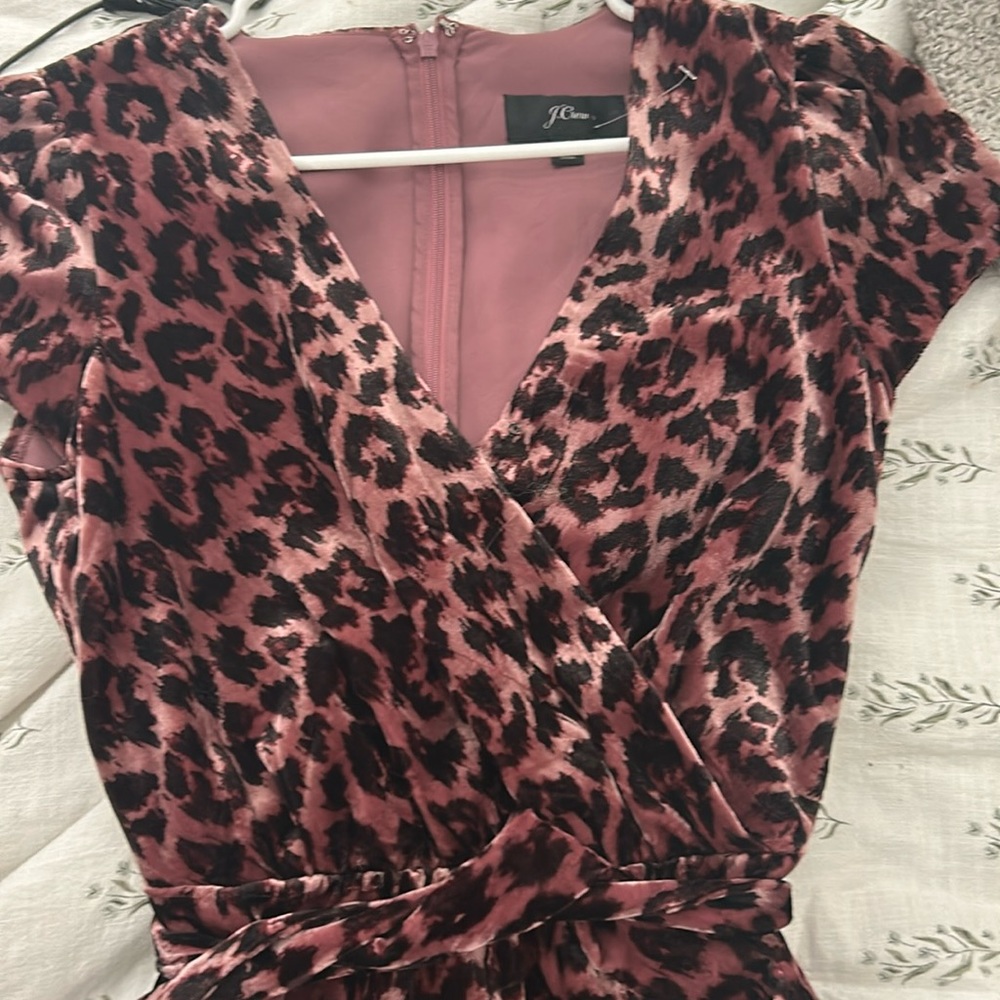 JCREW velvet dress
